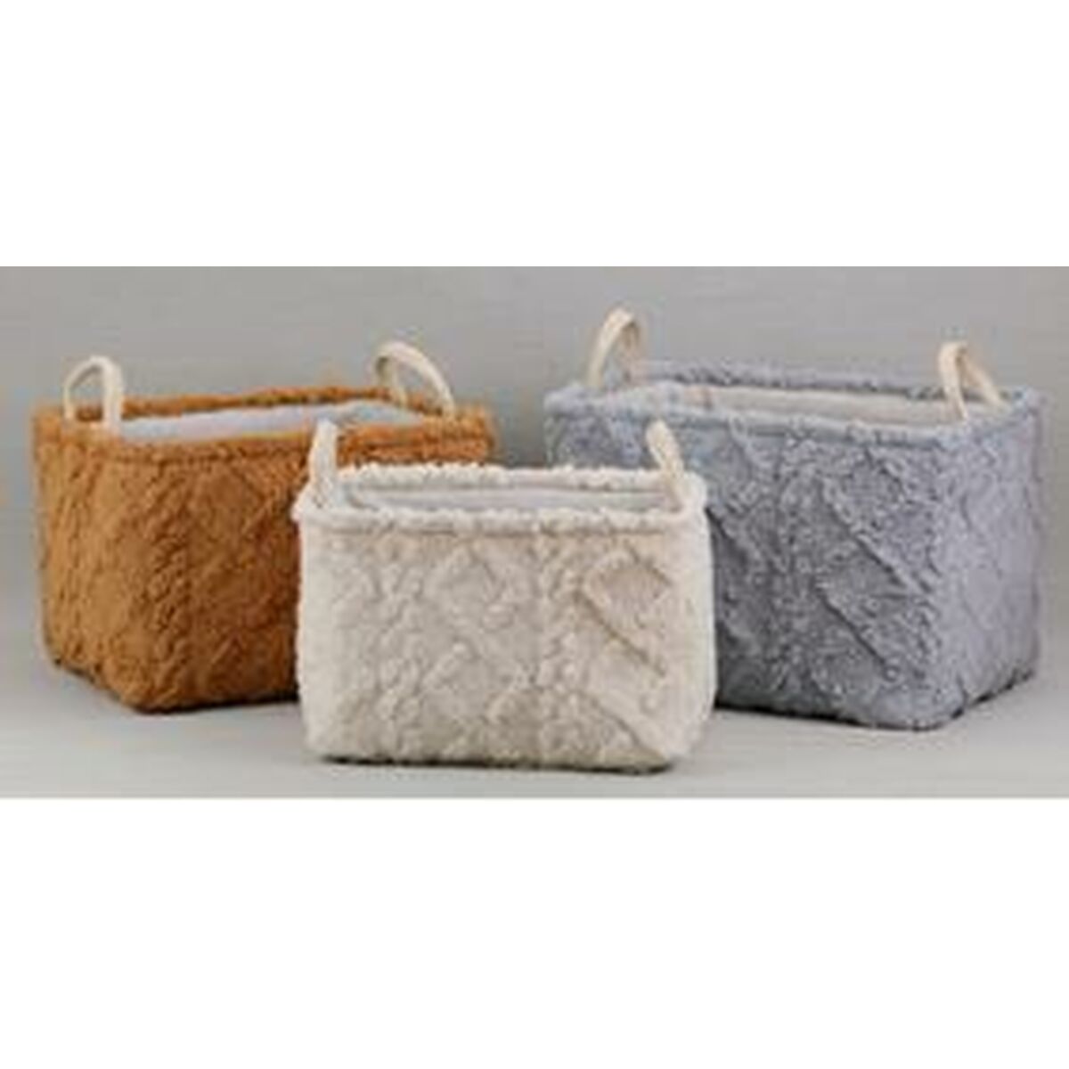 Basket set DKD Home Decor Polyester (42 x 32 x 27 cm)