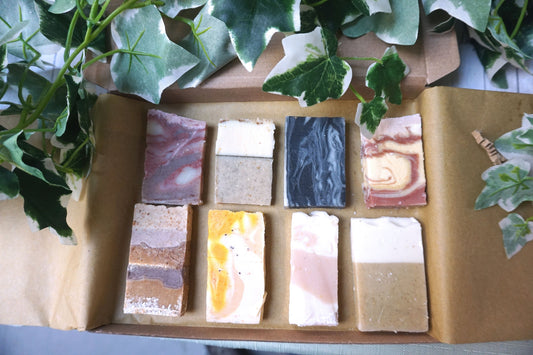 Soap Sampler Gift Set -  8 x 15g  Mini Travel Soaps - Letterbox Sized